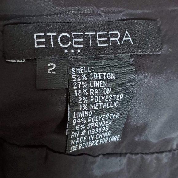 NWOT Etcetera Printed Pencil Skirt Small - Picture 15 of 16